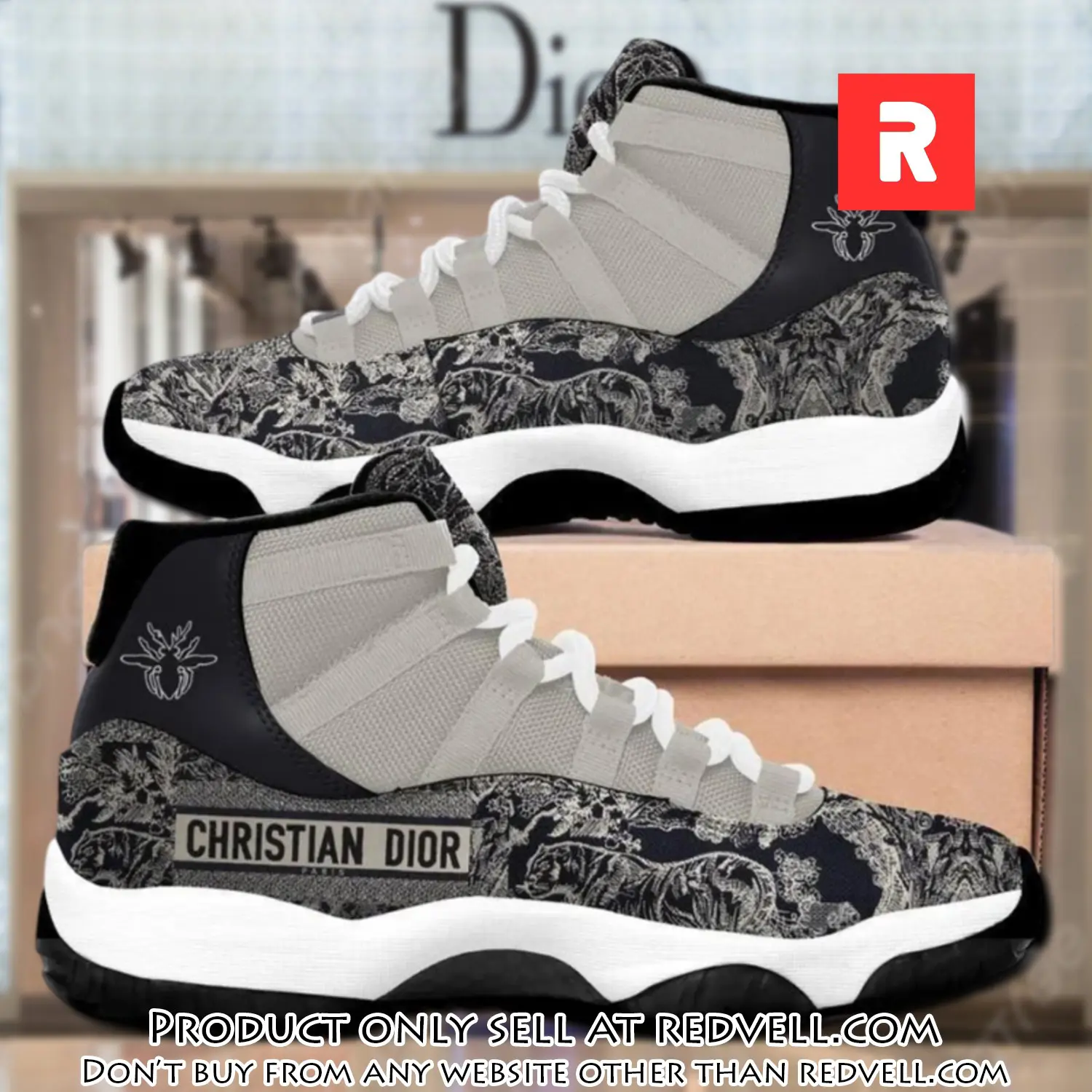 Christian dior luxury air jordan 11 shoes hot  dior sneakers gifts for men women rv3511102